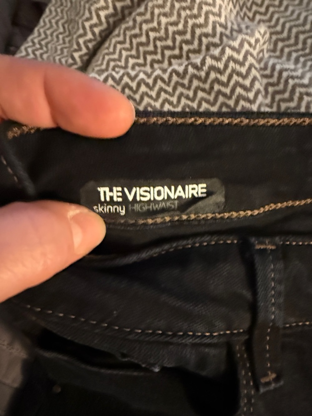 Joe's Jeans Black Skinny Jeans with Gold Hardware